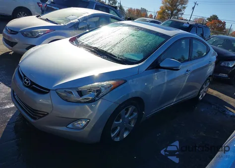 2013 Hyundai Elantra Limited из США, поврежденный, VIN 5NPDH4AE4DH287976